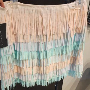 Pastel Color Fringe skirt Size 8